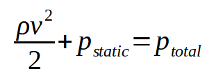 bernoullis equation simplified as relationship between pressures